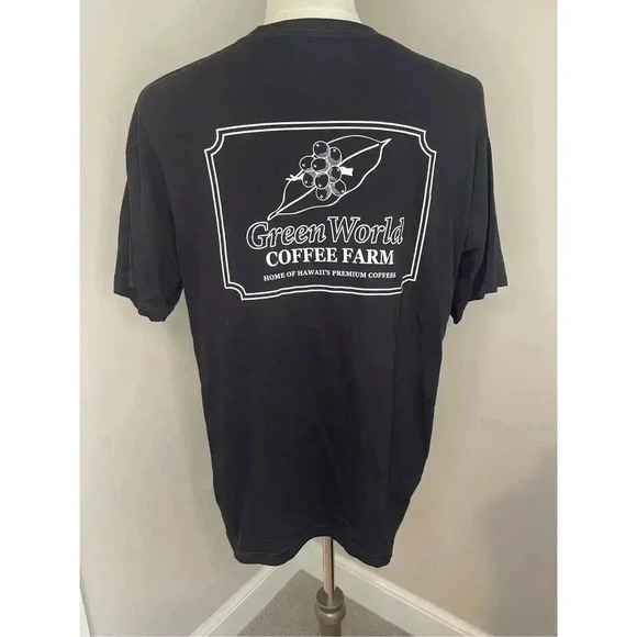 Sun International Men's XL Black Vintage Caffeine Molecule Graphic‎ T-Shirt - Picture 2 of 5